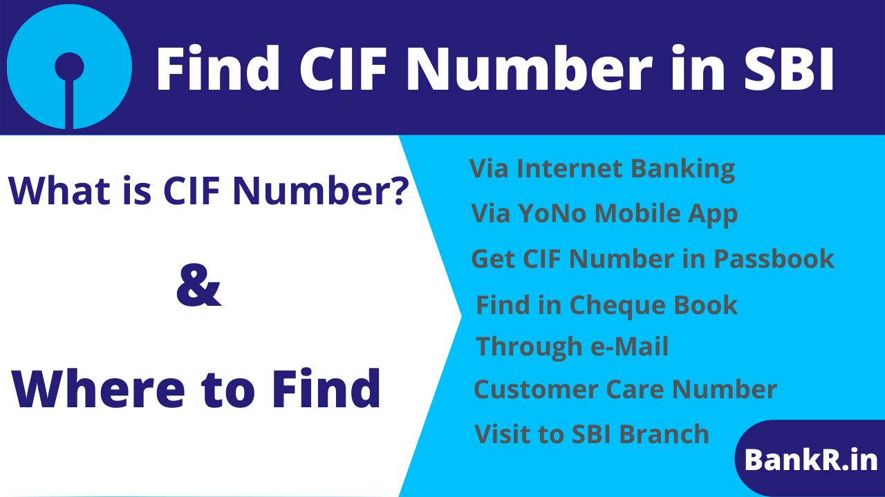 Find CIF Number in SBI