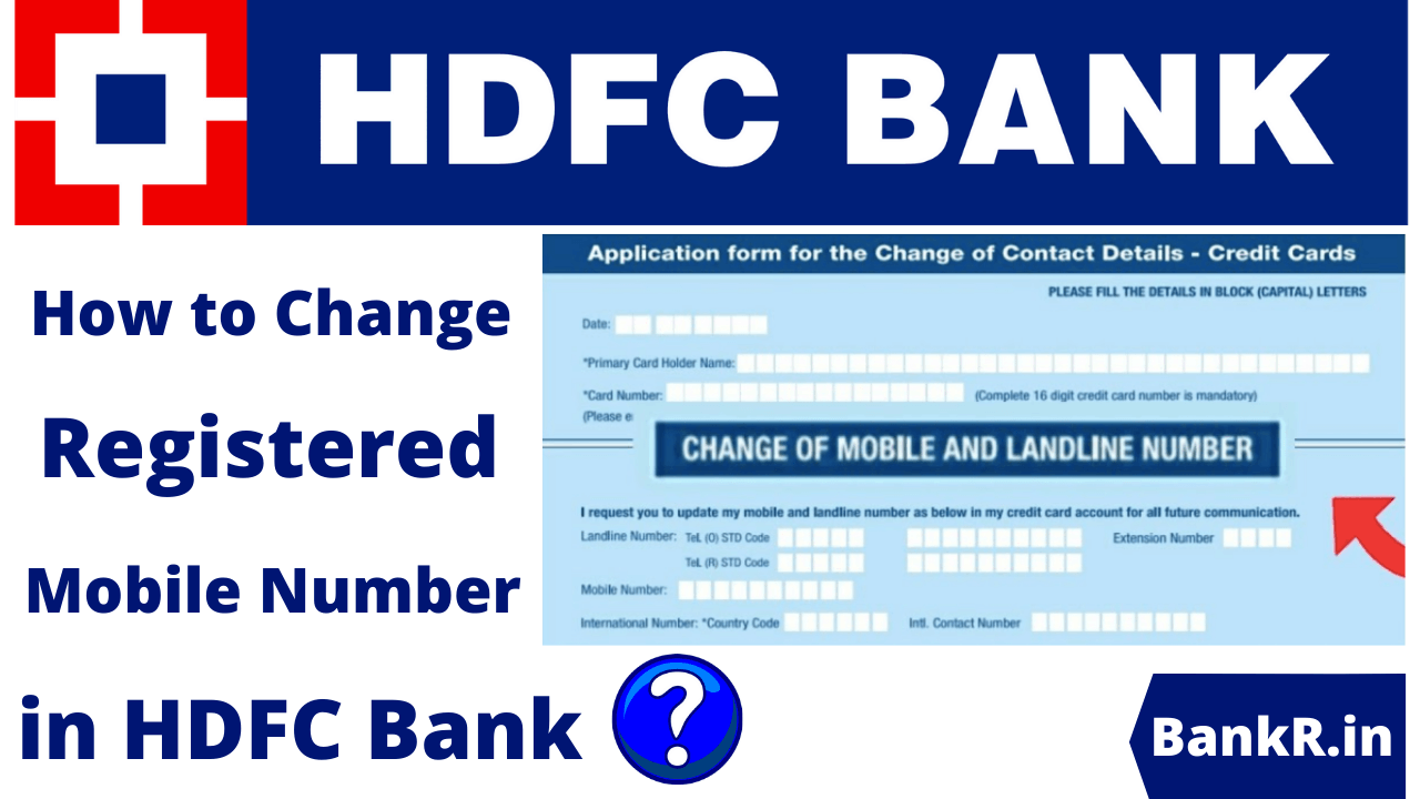 change mobile number in hdfc bank online