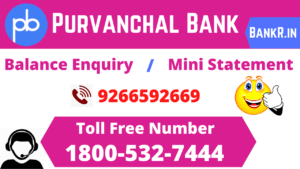 purvanchal bank balance enquiry