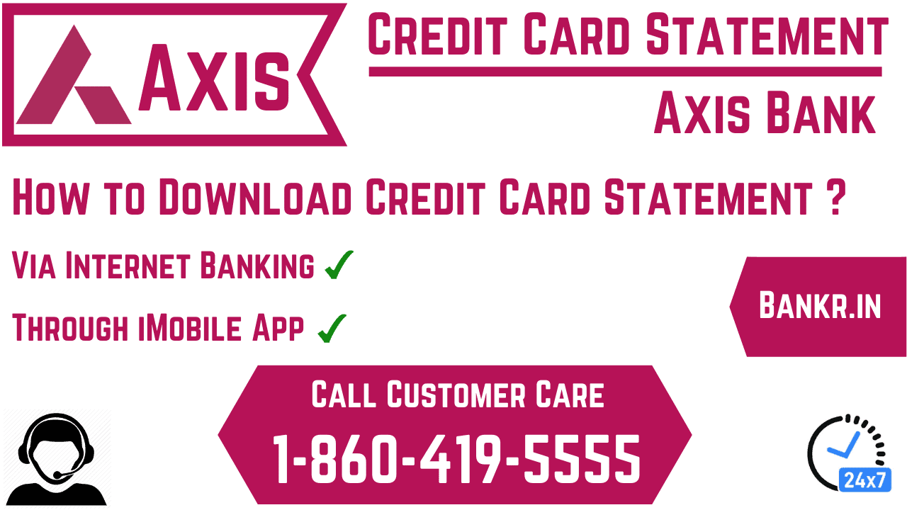 axis bank credit card statement
