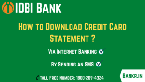 idbi bank credit card statement download