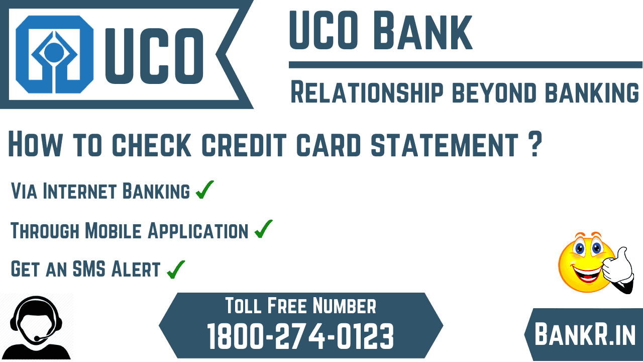 uco bank credit card statement
