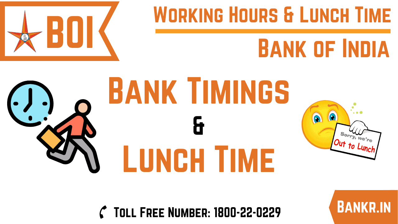 bank of india timings