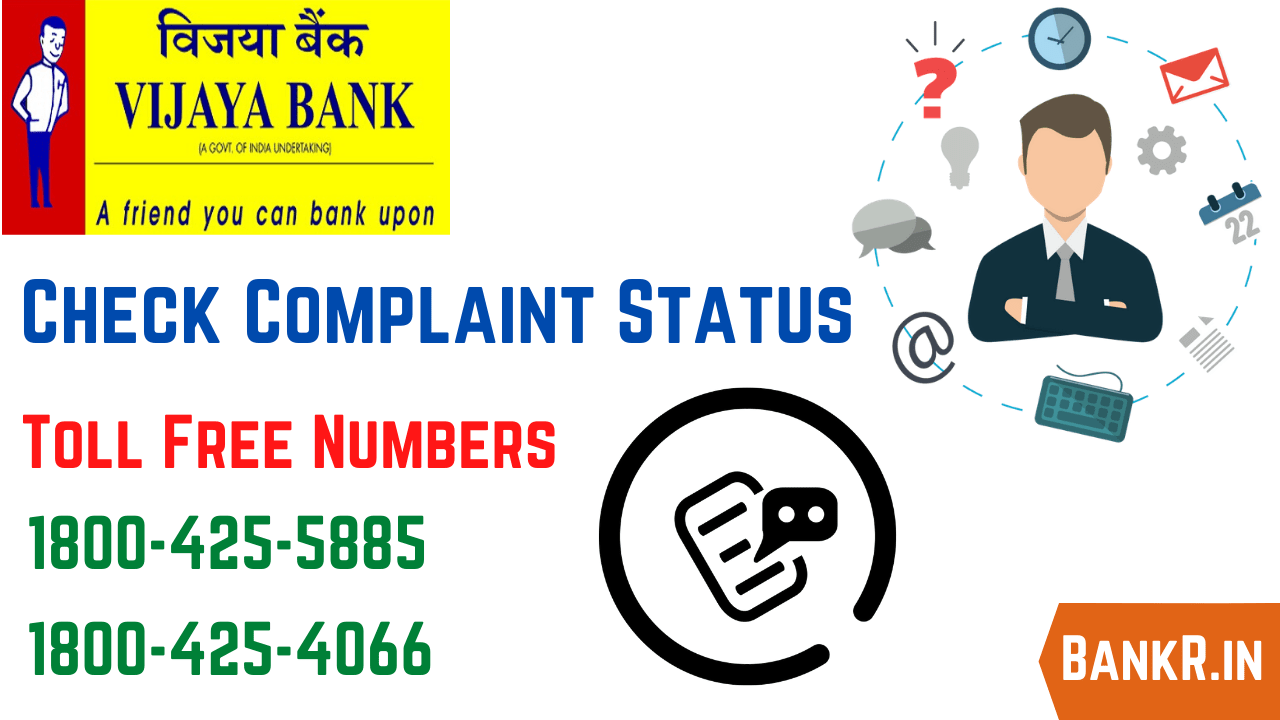 vijaya bank complaint status