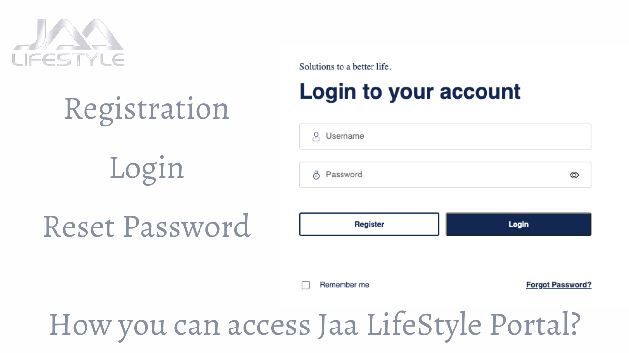 Jaa Lifestyle Login: Registration & Reset Password Jaalifestyle.com/login